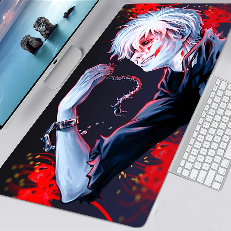 Tapis De Souris 60X30 Tokyo Ghoul Mouse Pad Gamer for Notebook Games Mouse  Pad Anime Mousepad Deskmat Padmouse 40x90 Mausepad - AliExpress