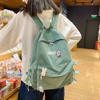 

Fashion cute backpack tote women school bags for teenage girl kawaii nylon backpack lady luxury female bag Student book harajuku