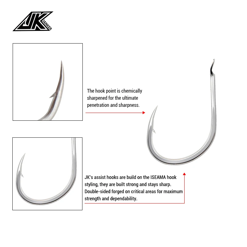 JK #10~#19 Light Fishing Hooks Silver Flat Iseama Hook High carbon steel  fish hooks japan barbed chinu sea Fishing Fishhook