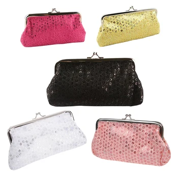 

Women Sequins Clutch Evening Party Phone Bag Wallet Purse(white)