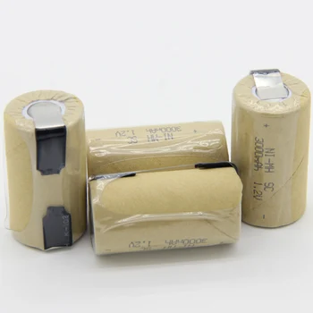 

real capacity as declared NIMH akkus 1.2V 3000mAh soldering tape sub C battery nickel sheets SC batteries for metabo for USAG