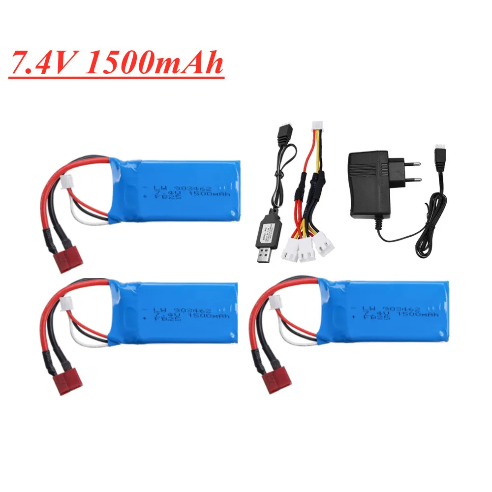 7 4 V 1500mAh 2S Lipo батарея для Q39 Wltoys A959-B A969-B A979-B RC Desert Truck | Электроника