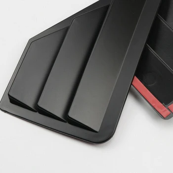 

Matte Black Louver Vent Cover ABS Plastic Trim Replacement Car Exterior