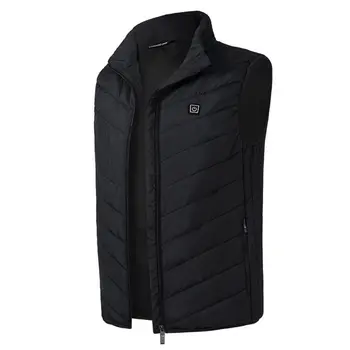 

Usb Keep Warm Sleeveless Jacket For Men Warm Cotton Winter Thin Design Vest Plus Size Work Vests Coats
