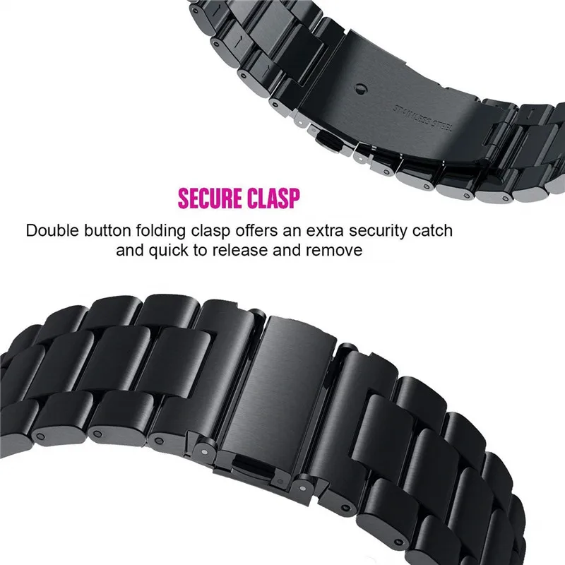 Для Galaxy Watch Active2 40 мм полосы Active 2 44 мм ремешок 20 мм ремешок из нержавеющей стали для samsung Galaxy Watch Active 2 ремешок для часов