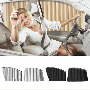 

Car Curtain Sun Shade Car Styling Car Front Window Sunshade Insulation Automatic Magnetic Extension Track Universal Car Sunshade