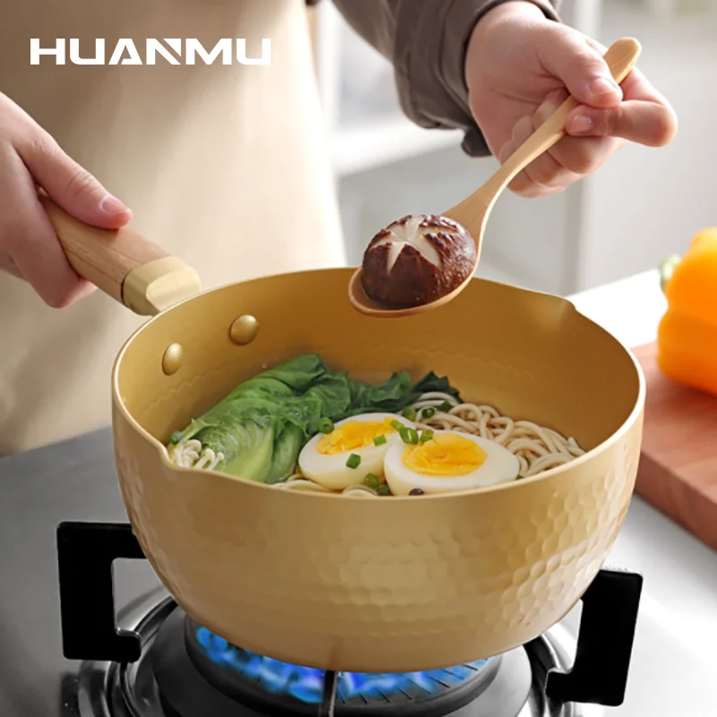 20/18cm Non-Stick Pan Milk Soup Pot Noodles Porridge Saucepan Gas Stove Suitable Kitchen Cooking Tool Household Small Cookware | Дом и сад