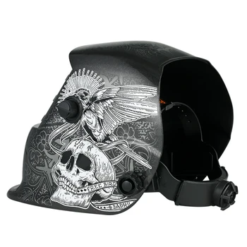 

New Industrial Welding Helmet Solar Power Auto Darkening mask welder darkens glasses TIG MIG Band welding equipment +Adjustable