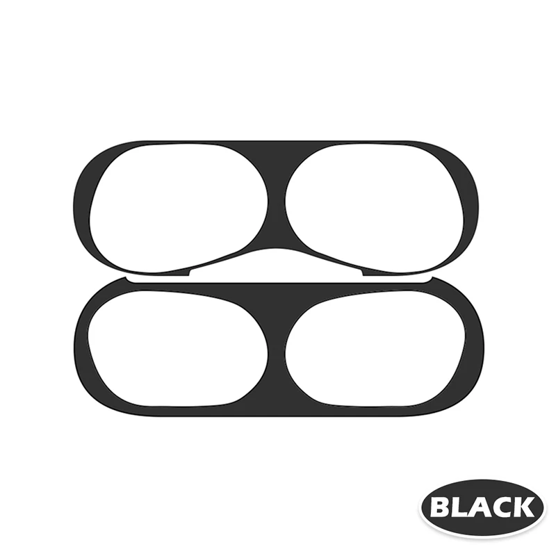 Black for AirPodsPro Ультра тонкий металлический пылезащитный чехол для наушников, чехол для Apple AirPods Pro, новинка, железная стружка, пылезащитный чехол, аксессуары - Цвет: Black for AirPodsPro