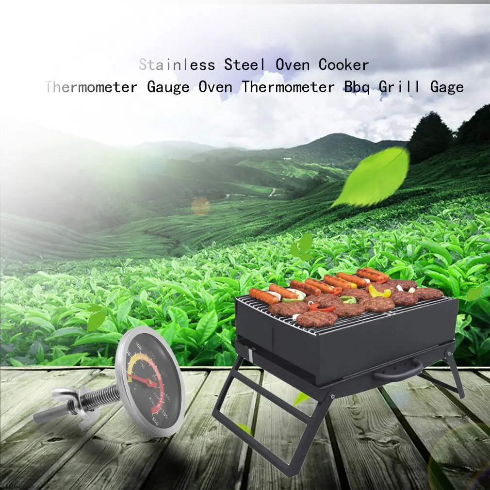 Термометр для барбекю из нержавеющей стали с датчиком температуры 10-400 градусов Цельсия