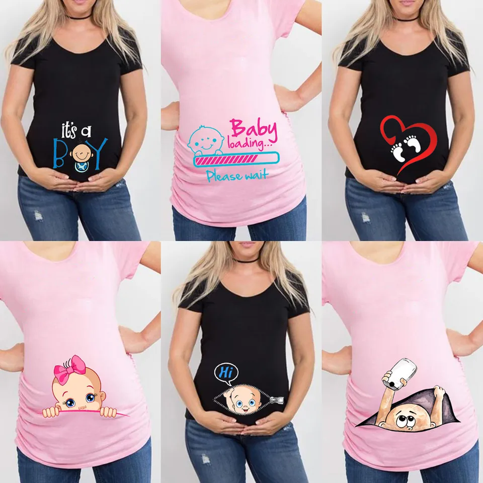 blusas para embarazadas con dibujos chistosos