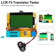 Medidor de esr transistor tester digital lcr mega328 v2.68 ESR-T4 diodo triode capacitância mos/pnp/npn lcr 12864 lcd tela tester