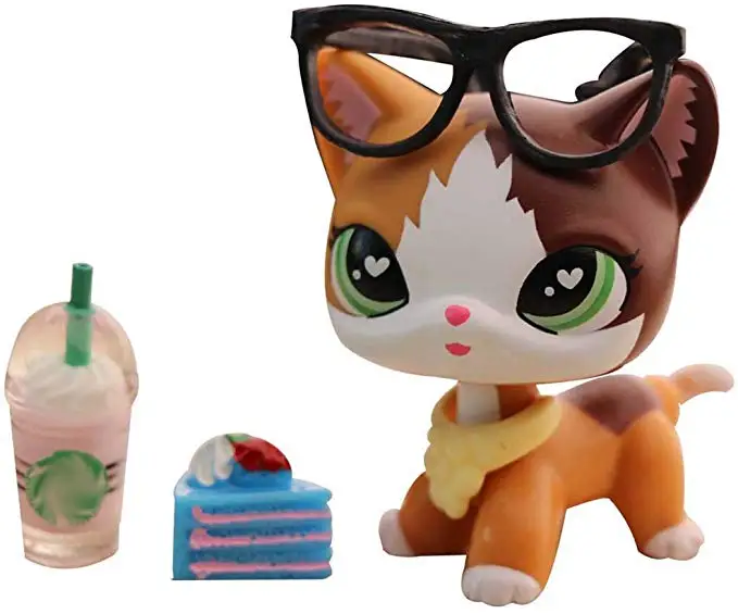 Pet Shop колли мороженое разные глаза коричневый и синий розовый на заказ с мини