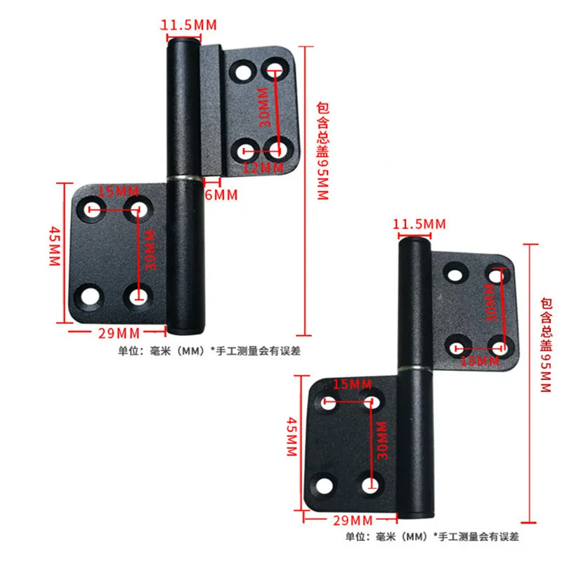 2PCS Toilet Door Hinges Aluminum Alloy Wardrobe Cabinet Door Bearing Industrial Box Adjustable Damping Hinge Furniture Hardware Stainless Steel Hinges Door Hinges