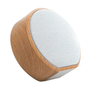 

Wood Grain A60 Bluetooth Speaker Portable Plug-in Card Mini Subwoofer Wireless Bluetooth Speaker