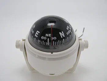

A12V Boat Marine Electronic Digital Compass Boat Caravan Truck Black Car Compass With LED Light