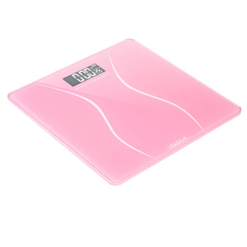 

LEADZM 180Kg Slim Waist Pattern Personal Scale Pink Bathroom Weight Scale Body With LCD Digital Display Drop Shipping