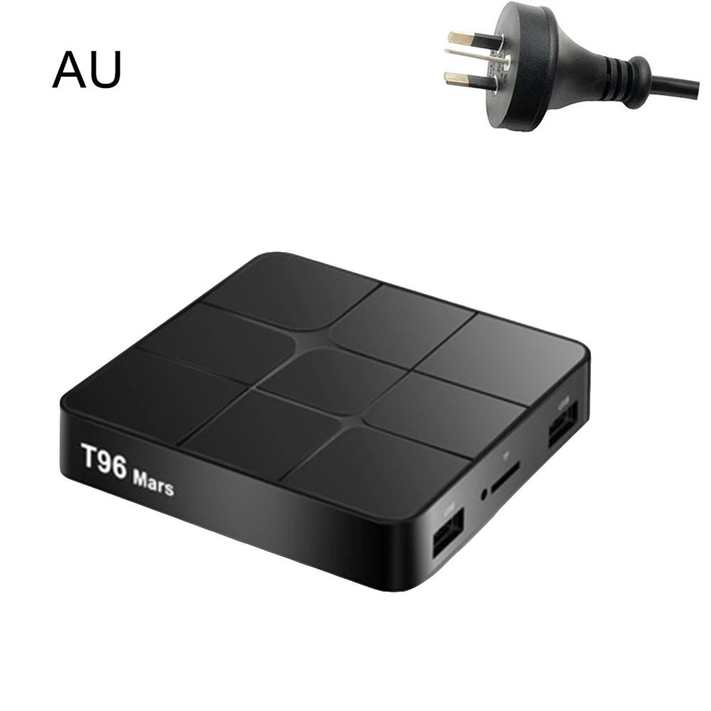 T96 Мини Android 7,1 Смарт ТВ приставка 1G+ 8G 2G+ 16G RK3229 ТВ приставка четырехъядерный 2,4G WiFi 4K HD приставка потокового медиаплеера - Цвет: AU Plug