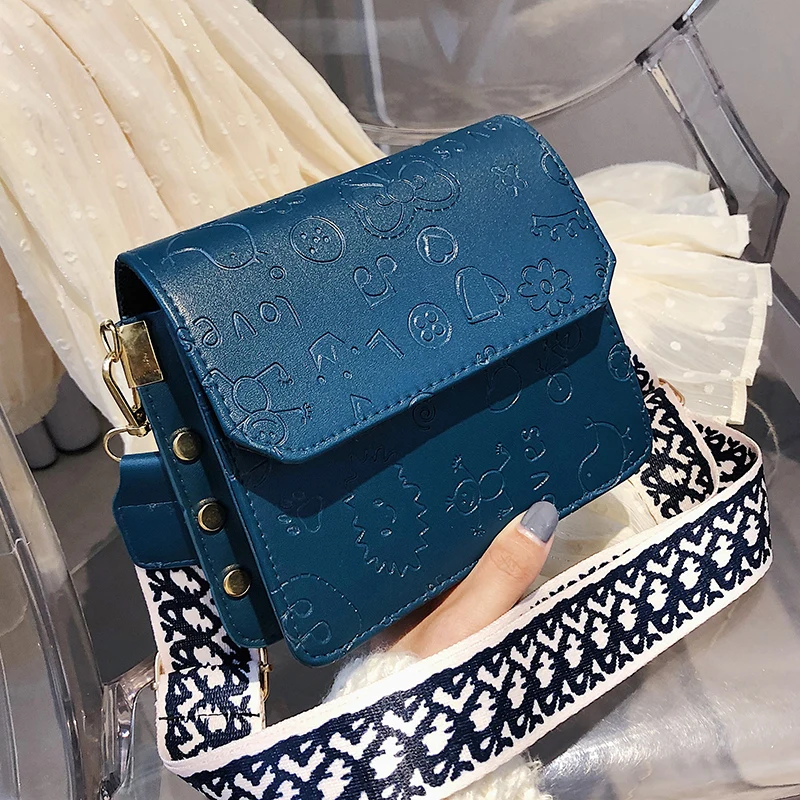 

Small Solid Color Cartoon Louis Brand Crossbody Bags for Women 2019 Quality Luxury Shoulder Messenger Bag Female Handbags
