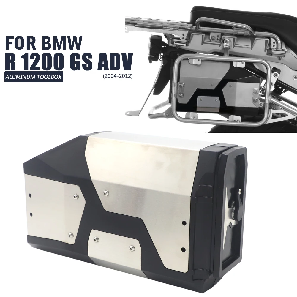 

Motorcycle Decorative Aluminum Box Liters for Left Side Bracket For BMW R1200GS LC Adventure R 1200 GS Tool Box 2013-2019 17 18