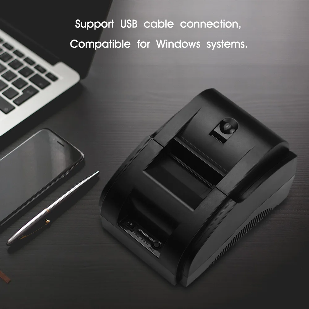 Настольный 58 мм USB прямой Термопринтер для чеков прозрачная печать совместимая с