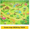 Dinosaurs World 3D Dino Educational Realistic Dinosaur Play Set Activity Play Mat Including T-Rex Triceratops Collection Toy Kid 5
