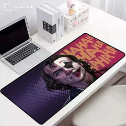 Teclado acessórios de jogos joker grande gamer computador mesa tapete computador computador mouse almofada anime na mesa tapetes mousepad velocidade