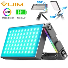 Ulanzi VIJIM R70 Metal RGB LED Video Light With Adjustable Bracket Mount DSLR SLR Camera Light 2700-8500K 5000mAh PD Fast Charge