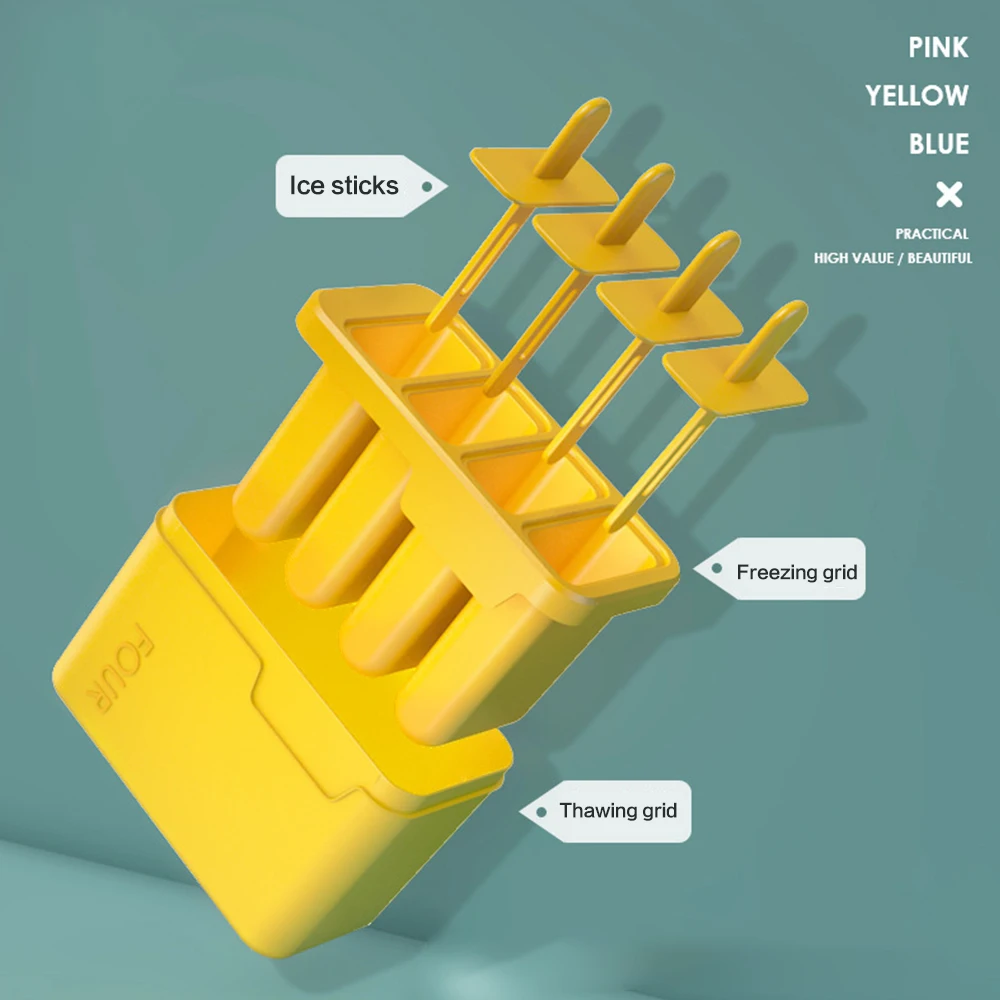 4 сетки DIY Форма для мороженого форма лоток льда инструмент приготовления пищи из