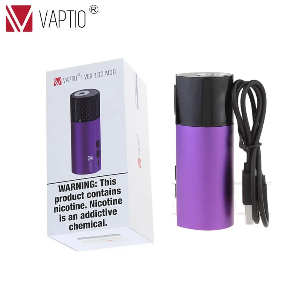 Новая электронная сигарета испаритель Vaping Kit mod Vaptio Vex 100 Вт TC Box Mod fit 510 thread Vaper vs Armour Pro 100 Вт box mod без батареи