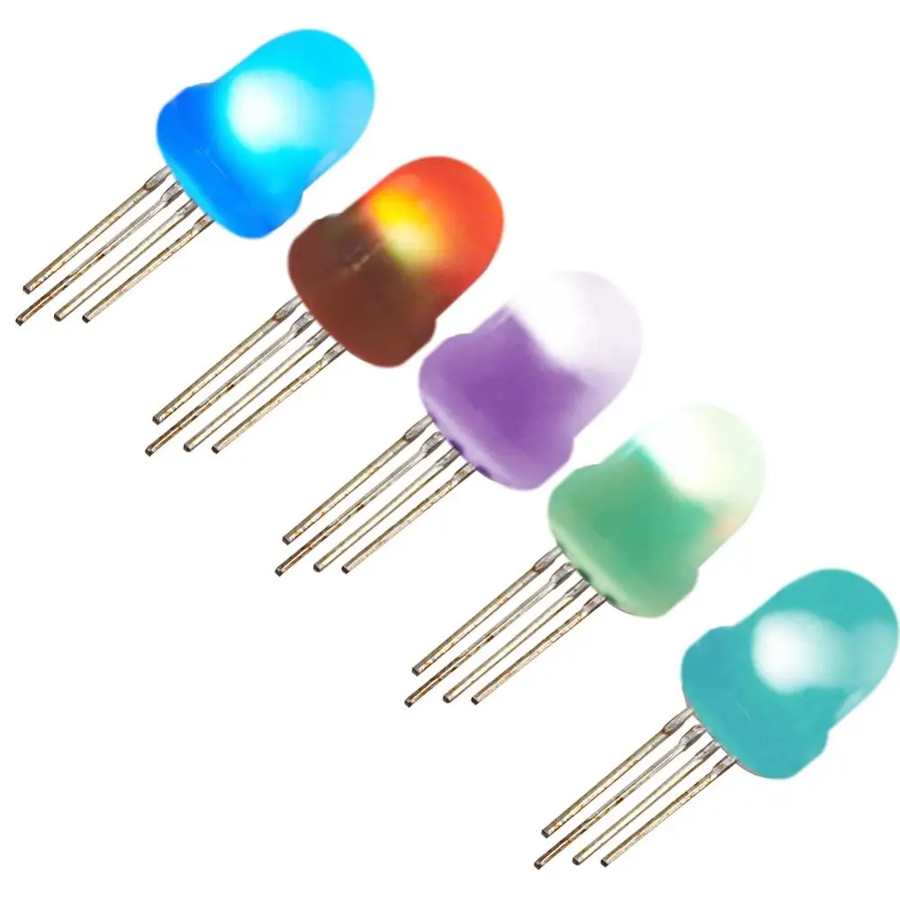 Лучшая цена 2 ~ 1000 шт. IC APA106 F5 5 мм F8 8 круглый RGB Полноцветный Neo pixel Arduino матовый