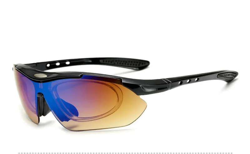 Поляризованные велосипедные очки для улицы, спортивные велосипедные очки для мужчин и женщин, велосипедные солнечные очки 30g, очки 5 линз