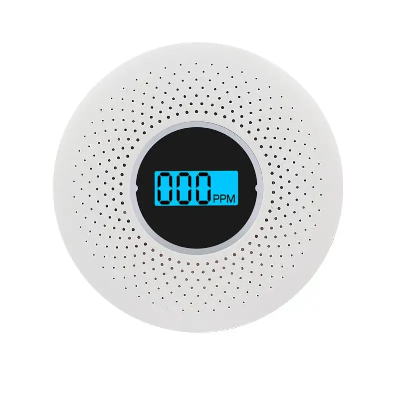 Alarma de humo de Gas Digital LED, Detector de monóxido de carbono de Co, Sensor de advertencia de voz, protección de seguridad para el hogar, Sensor Detector de humo