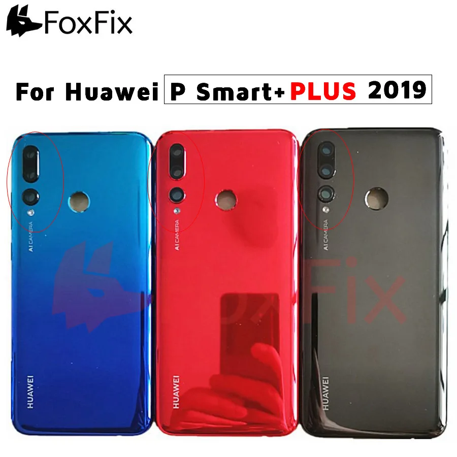 Корпус для huawei P Smart+ PLUS, задняя крышка для батареи, чехол для задней двери, Сменный Чехол для P Smart Plus