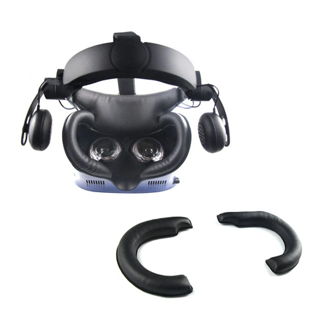 Мягкая маска для глаз из искусственной кожи защита от пота коврик VR Накладка лица
