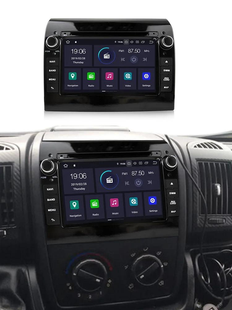 Excellent 8Core 4+64G Android9.0 Car DVD Multimedia palyer For Fiat Ducato 2006-2019 Citroen Jumper Peugeot Boxer GPS Navigation Radio RDS 6
