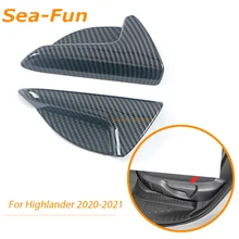 

For Toyota Highlander 2020 2021 2022 Rear Seat Armrest Trim Handle Trim Cover ABS Chrome Interior Accessories
