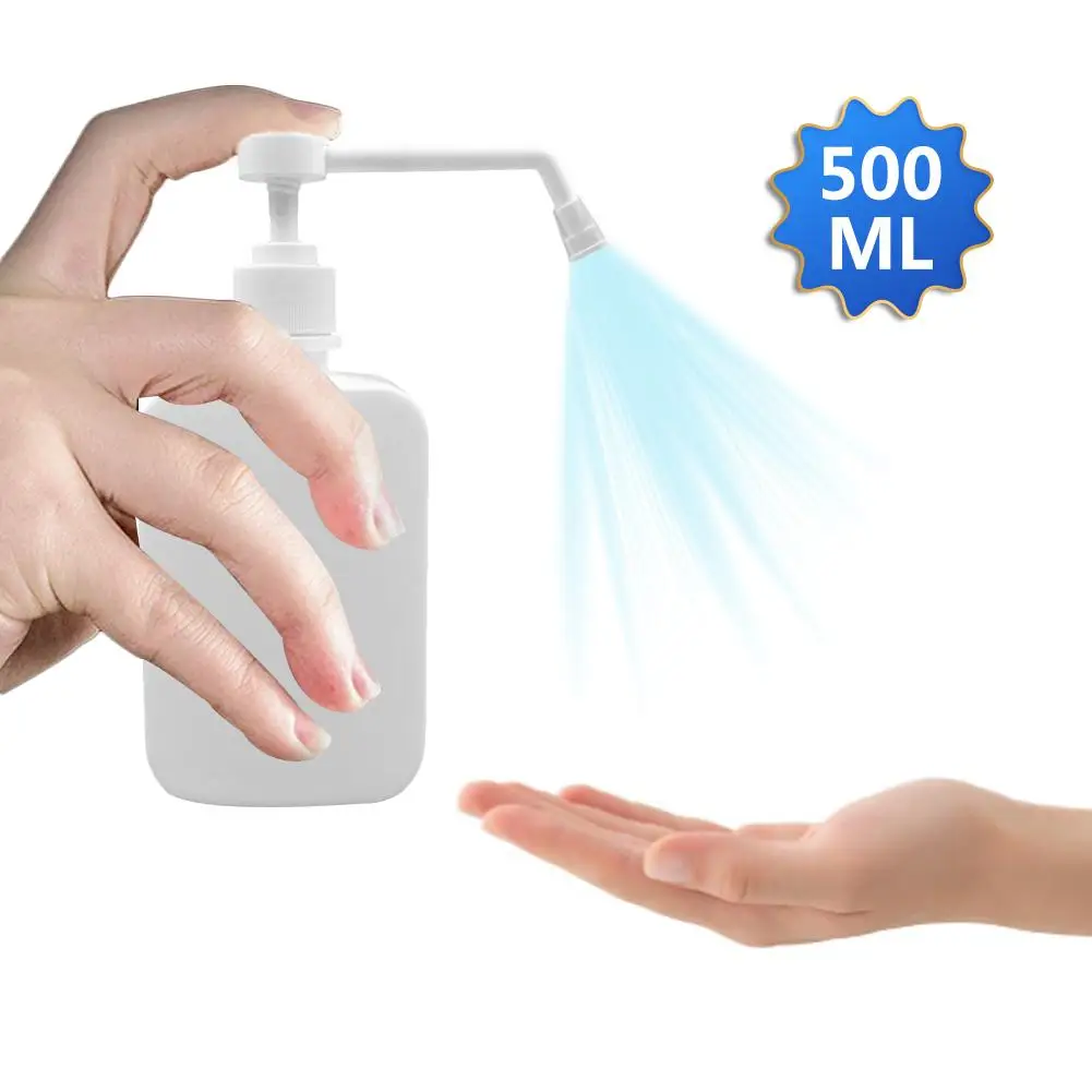 

10pc 500ml Portable Empty Spray Bottles Hand Cleanser Spray Refillable Bottle With Long Bar Hand Container Eco-friendly
