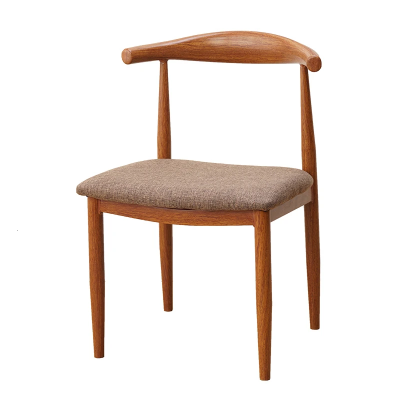 

Imitation Solid Wood Iron-art Horn Chair, Coffee Restaurant, Table and Chair, Simple Dining Chair, Milk Tea, and Table