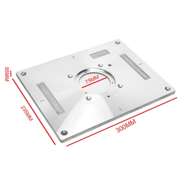 

Woodwork Trimming Machine Engraving Flip Board Insert Plate DIY Kit Router Table New Arriavls Hex Wrench Lifting Lever
