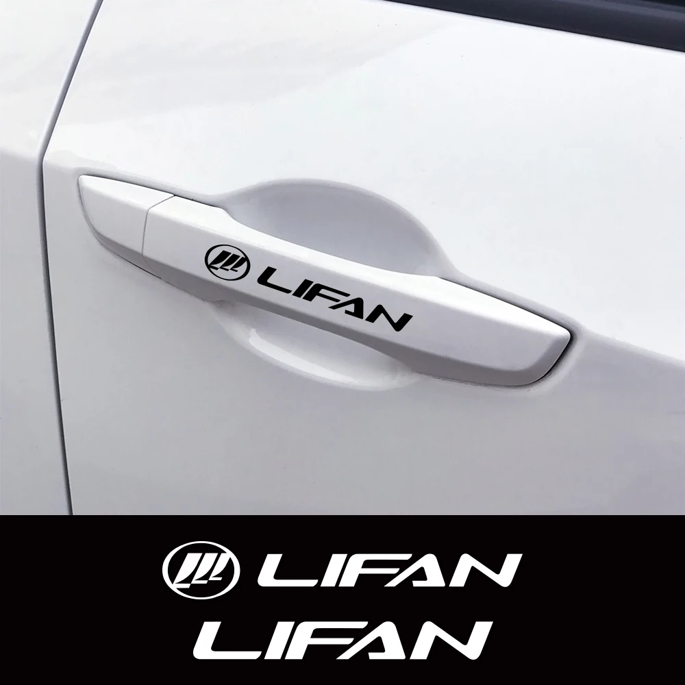 4 шт. наклейки на дверные ручки автомобиля для Lifan X60 Solano 320 720 620 125CC 200CC 150CC