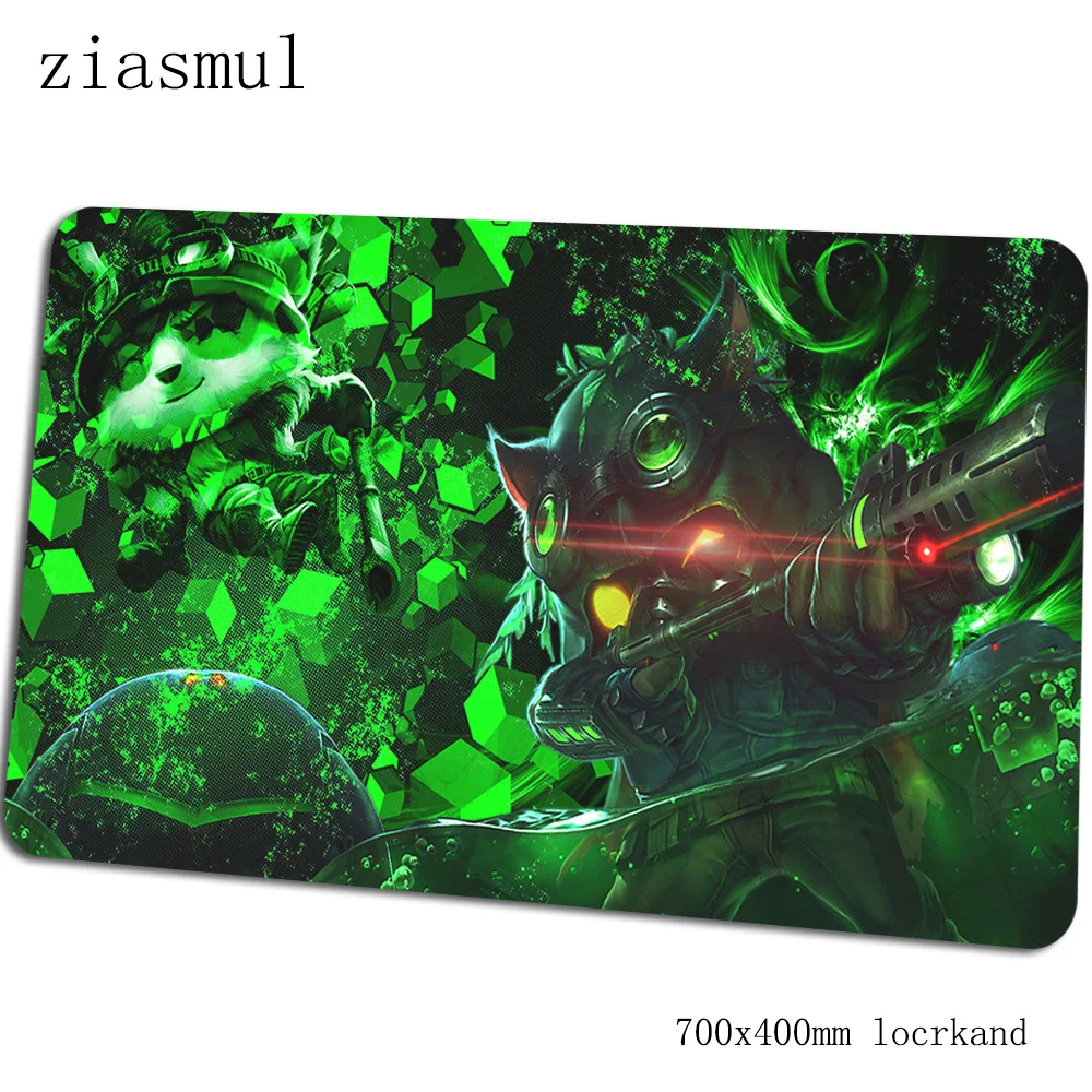 Teemo коврик для мыши геймер 700x400x3 мм игровой коврик для мыши великолепный notbook Настольный коврик мультфильм padmouse игры pc gamer коврики геймпад - Цвет: Size 700x400x3mm