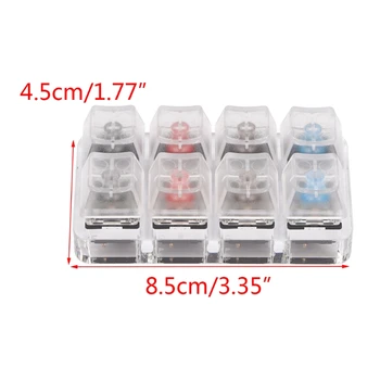

8 Key Translucent Keycaps Testing Tool Cherry MX Switches Keyboard Tester