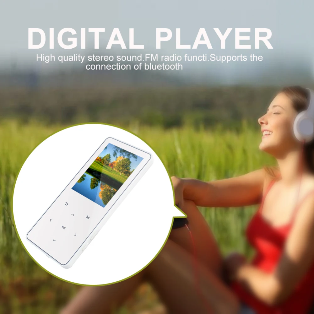 2,4 ''8 GB Bluetooth HiFi сенсорный зеркальный экран Музыка MP3 MP4 плеер электронная книга рекордер с Bluetooth Спорт Mp3 Mp4 музыкальный плеер Горячая