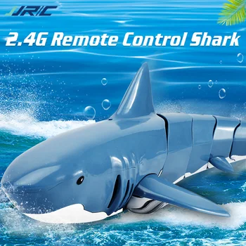 

Simulation Shark Four-Way Remote Control Waterproof Speed Boat 2.4G Electric Floating Spoof Remote Control Children's Toy Boat