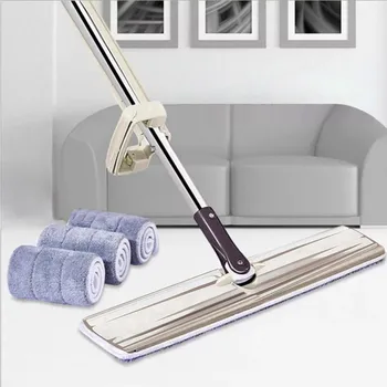 

Flat Mop Hands-Free Washable Mop Home Cleaning Tool Lazy Lazy man hands-free washing plate rotating automatic squeeze water mop