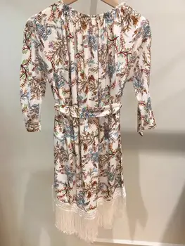 

17 Summer Bosmi Ya Wind Flowers Lace Tassel Dress 7346 Lose Money Qing