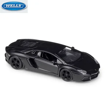 

WELLY Diecasts & Toy Vehicles 1:36 LAMBOGH AVENTADOR-LP700 Simulation Alloy Car Model Pull Back Car Toy Gifts for Kids with Box