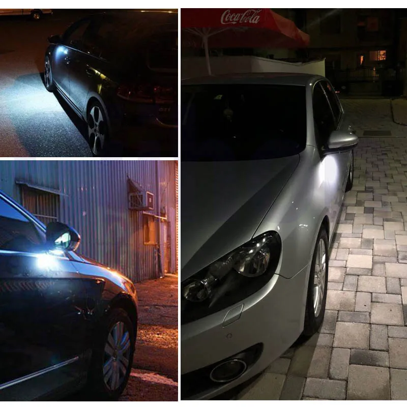 2 шт. 6000 К белый под боковым зеркалом свет лампа нижней подсветки двери для VW Golf MK6 GTI 6 MKVI Touran 2011- ошибка свободный свет приветственные лампы