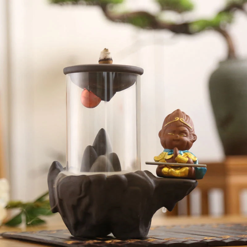 Курильница для благовоний горелка Керамическая акриловая пластиковая чашка керамическая печь дракона ароматическая башня благовония для дома+ 10 шт. пирамидки благовоний